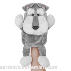 Lazada Plush Schnauzer Hand Puppet Stuffed Animal Toy Wonderful Family Play Grey B07H2S6TCX